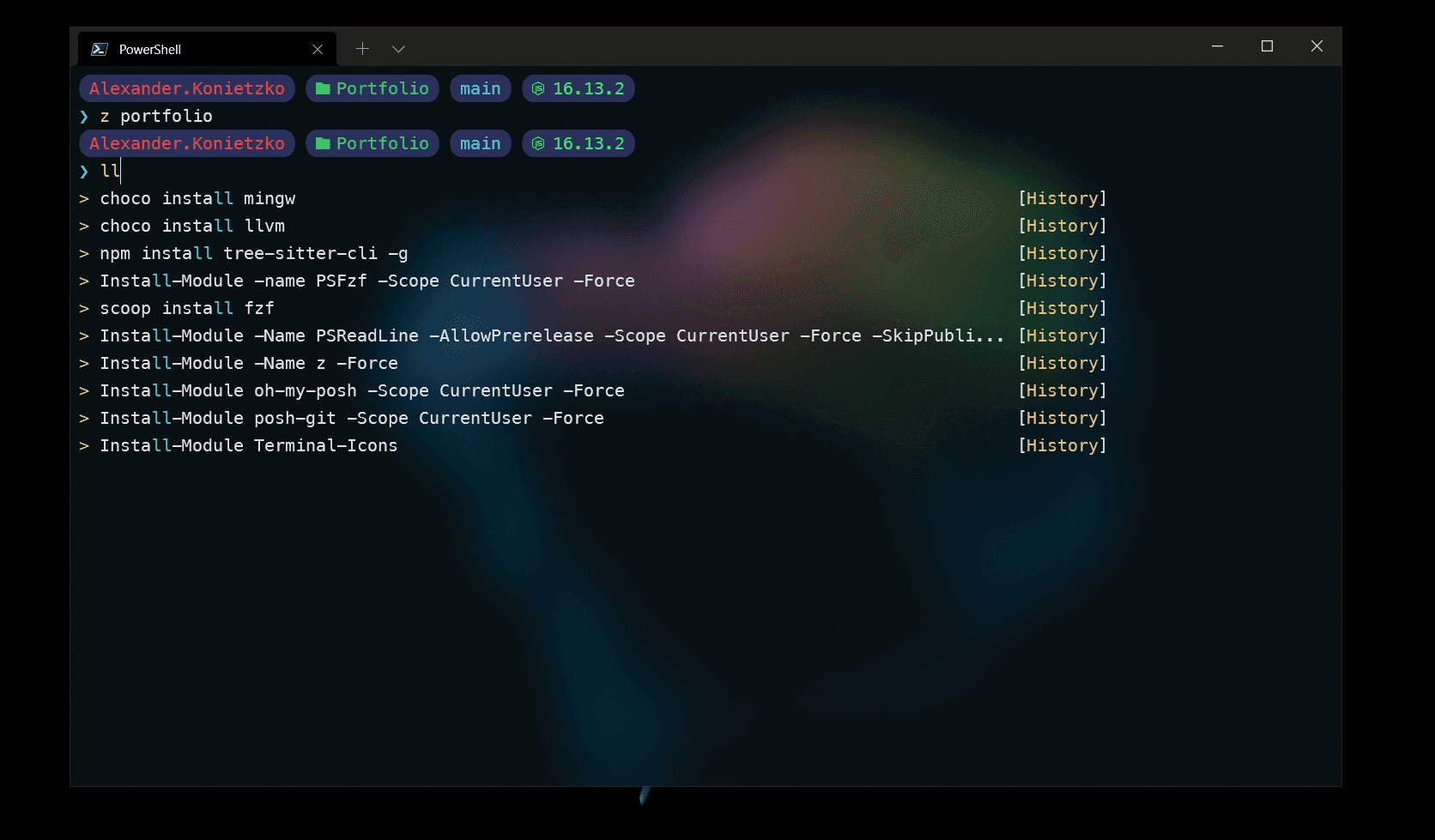 My terminal